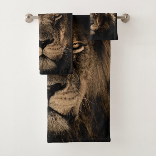 Lion Bathroom Towel Set