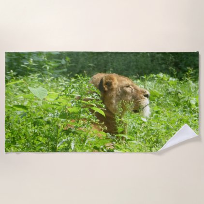 Lion Beach Towel