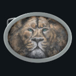 Lion Belt Buckle<br><div class="desc">Strong Lion Belt Buckles - MIGNED Art Painting - or Choose / Add Your Unique Text / Name / Color - Make Your Special Belt Buckle / Gift - Resize and move or remove and add elements / text with Customization tool ! Painting and Design by MIGNED. Please see my...</div>