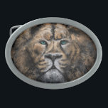 Lion Belt Buckle Modern Style Painting<br><div class="desc">The Lion King - Abstract Art Modern Style Painting - Choose / Add Your Unique Text / Name / Color - Make Your Special Belt Buckle / Gift - Resize and move or remove and add elements / text with customization tool ! Painting and Design by MIGNED. Please see my...</div>