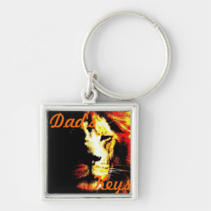 Lion big cat original wildlife design keychain