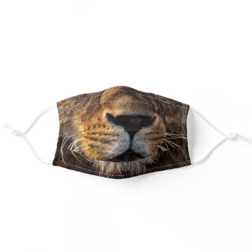 Lion Big Cat Whiskers Face Adult Cloth Face Mask