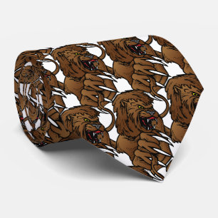 Lion Big Claws Sports Football Basketball Tie