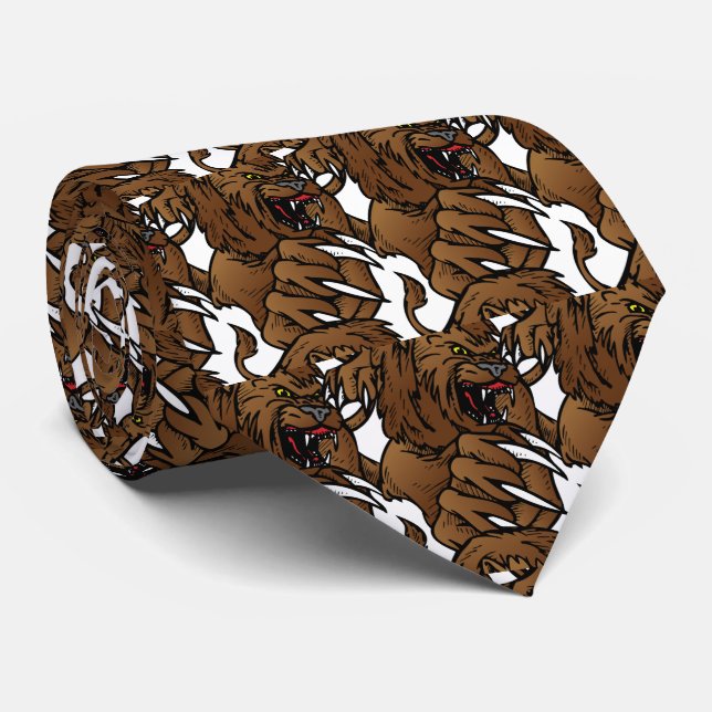 Lion Big Claws Sports Football Basketball Tie (Rolled)