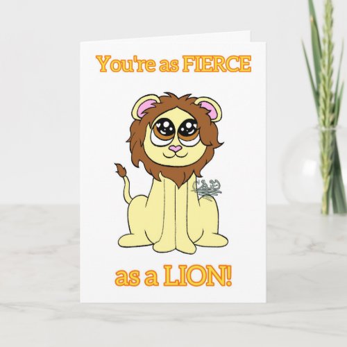 Lion Birthday Card