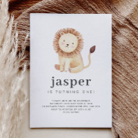 Lion Birthday Invitation
