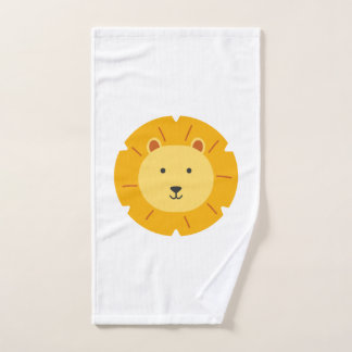 Lion Birthday Kids Art Hand Towel