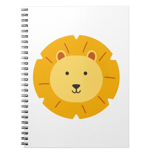 Lion Birthday Kids Art Notebook (Front)