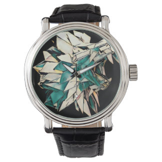Lion Black Vintage Leather Watch