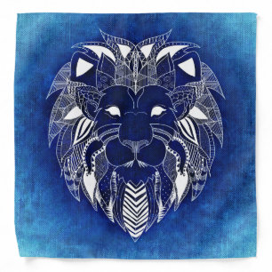 Lion blue bandana
