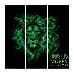 Lion. Bold moves Triptych