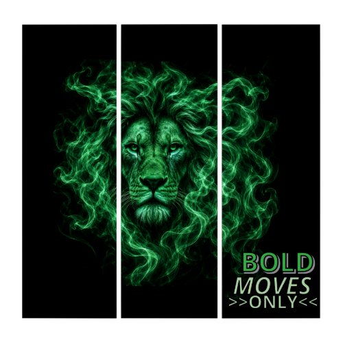 Lion. Bold moves Triptych