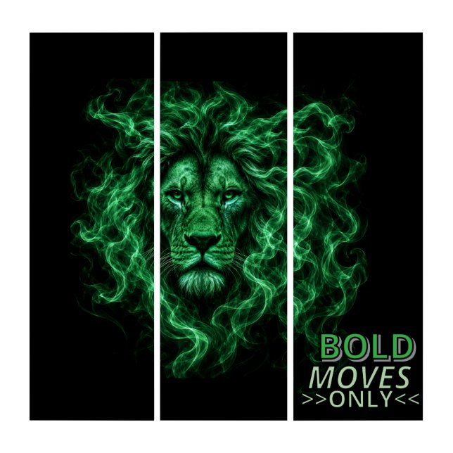  Lion. Bold moves Triptych (Front)