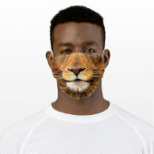 Lion Bottom Face Adult Cloth Face Mask (Worn)