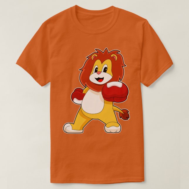 Lion Boxer Boxing gloves Boxing T-Shirt (Design Front)