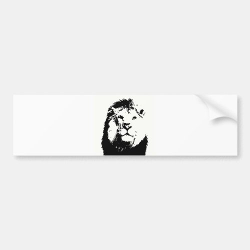 Lion Bumper Sticker
