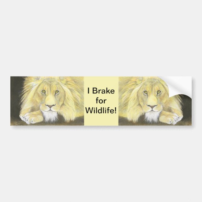Lion Bumper Sticker (Front)