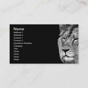Lion Business Card