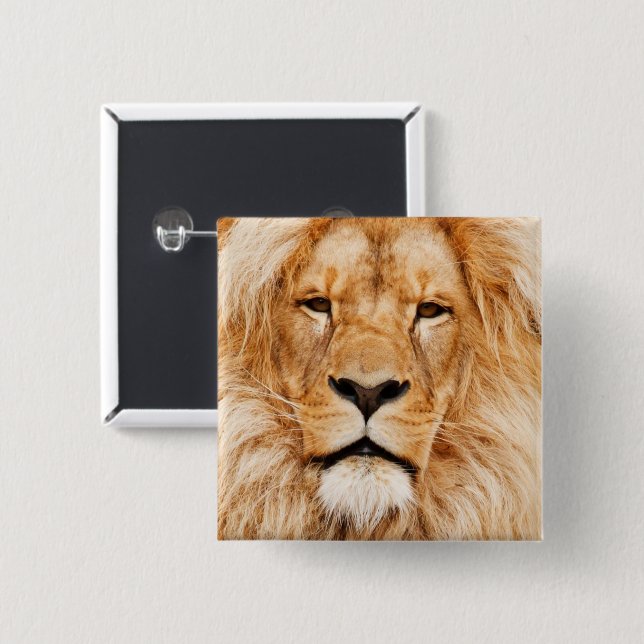 Lion Button (Front & Back)