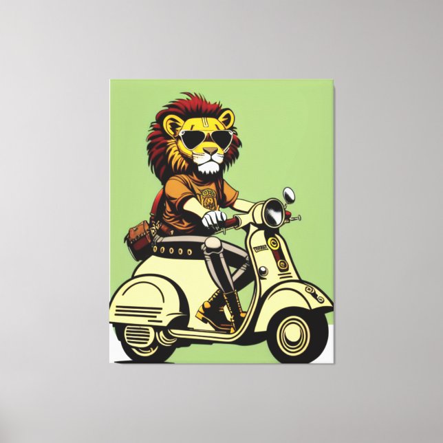 Lion Canvas Print (Front)