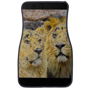 Lion car floor mat