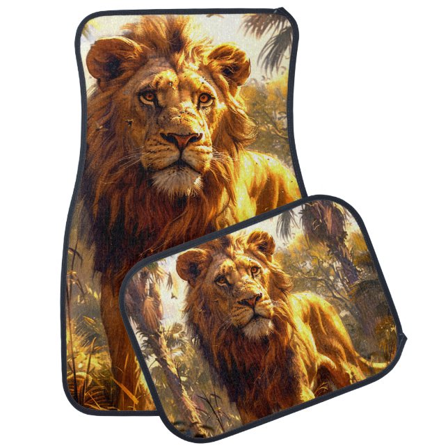 Lion Car Floor Mat (Set)