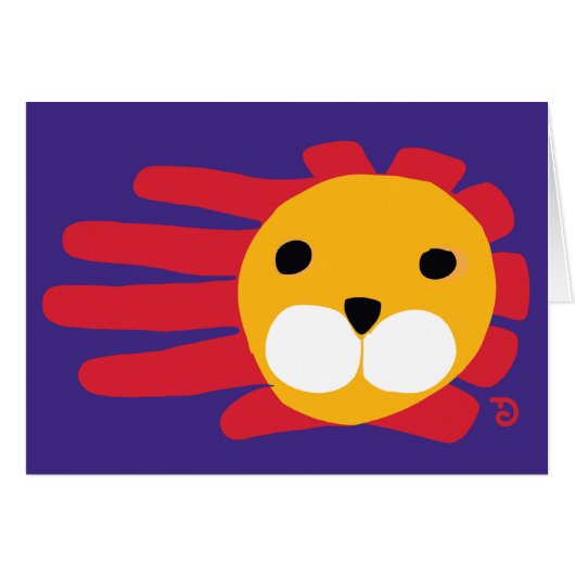 Lion card (Front Horizontal)
