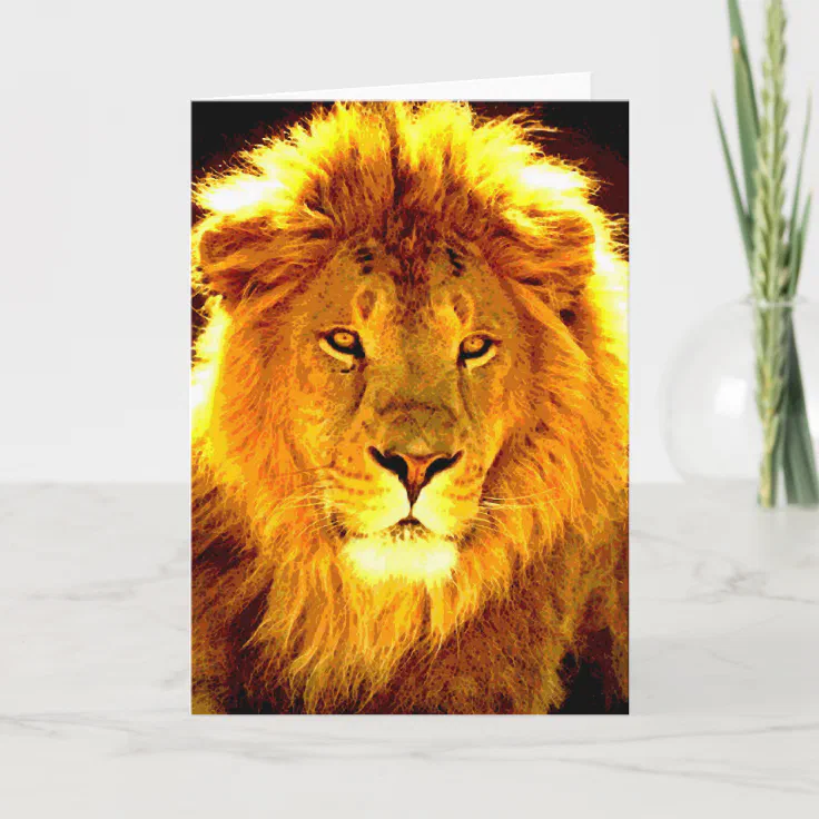 Lion Card | Zazzle