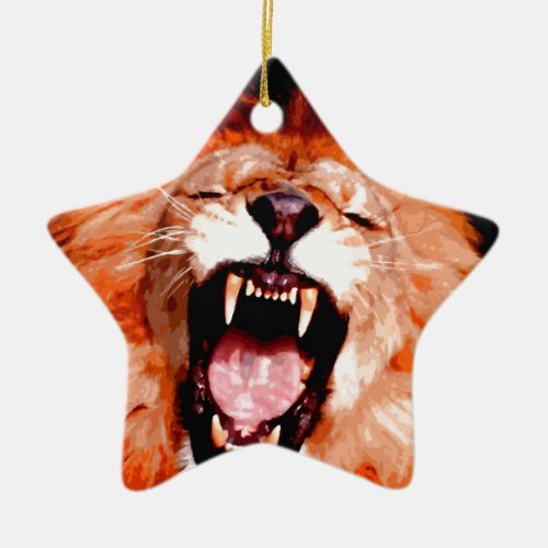 Lion Ceramic Ornament