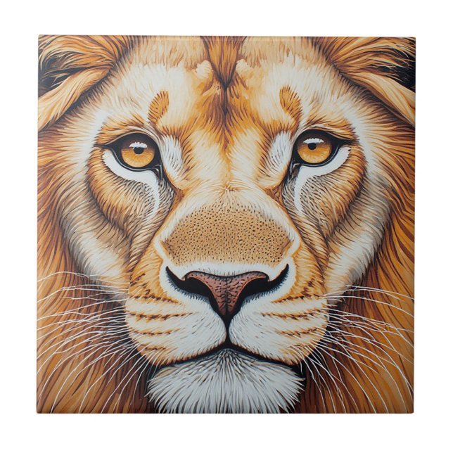 Lion Ceramic Tile (Front)