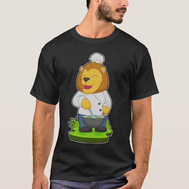 Lion Chef Chef hat T-Shirt (Front)