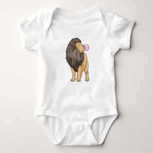 Lion Chewing gum Baby Bodysuit