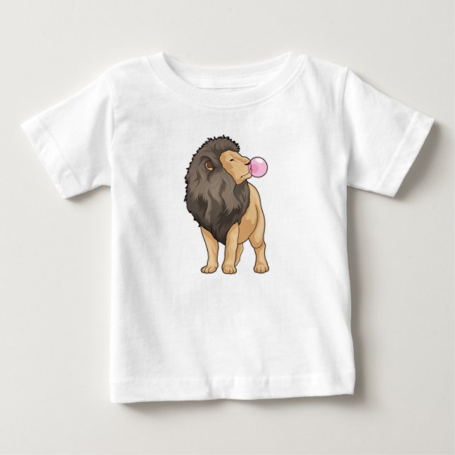 Lion Chewing gum Baby T-Shirt (Front)