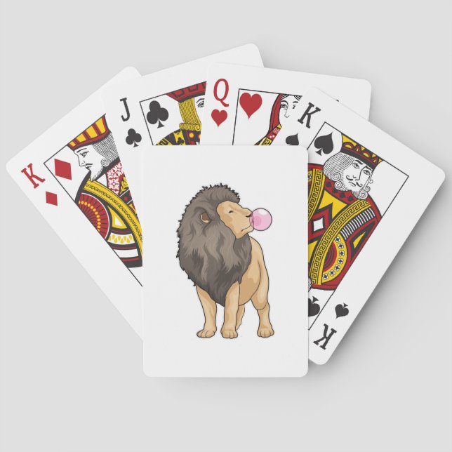 Lion Chewing gum Poker Cards (Back)