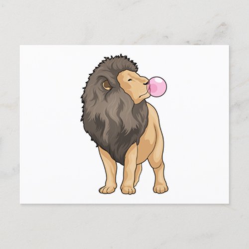 Lion Chewing gum Postcard