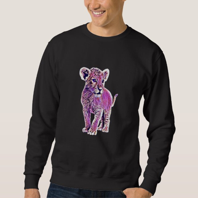 Lion  Children Lion Africa Cat Lion Mane Women Men Sweatshirt (Front)