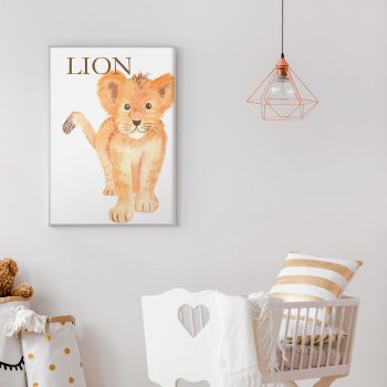 Lion Child's Room   Poster by longdistgramma at Zazzle