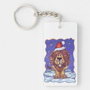 Lion Christmas Keychain