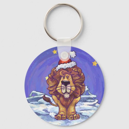 Lion Christmas Keychain