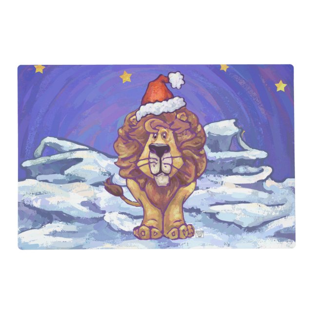 Lion Christmas Placemat (Front)