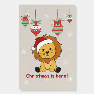 Lion Christmas Snow Winter Animals Lions Foam Boar Board
