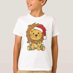 Lion Christmas Winter Animals Holiday Lions T-Shirt