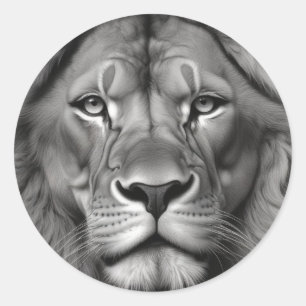 Lion Classic Round Sticker