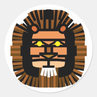 LION CLASSIC ROUND STICKER