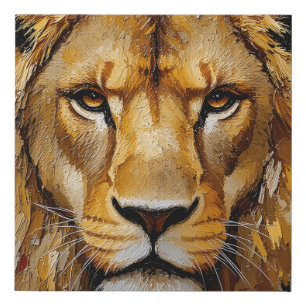 Lion Close-Up Wall Art Canvas Print 