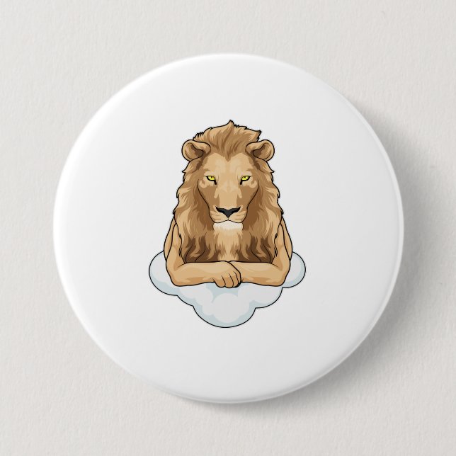 Lion Clouds Button (Front)