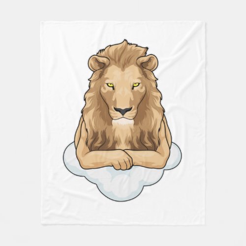 Lion Clouds Fleece Blanket
