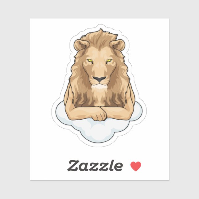 Lion Clouds Sticker (Sheet)