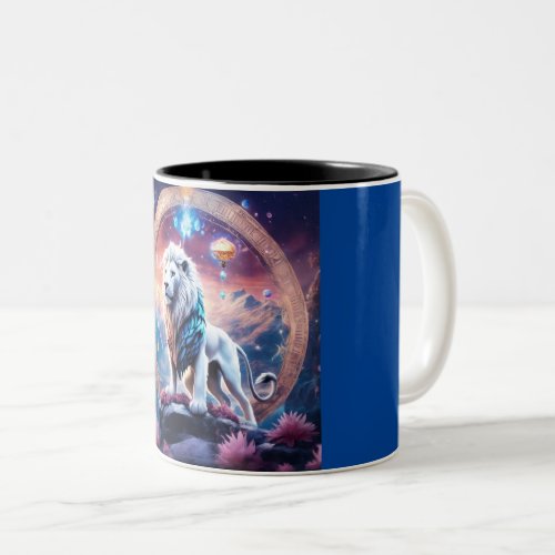 lion coffee mug