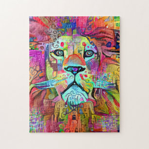 LION COLORFUL JIGSAW PUZZLE